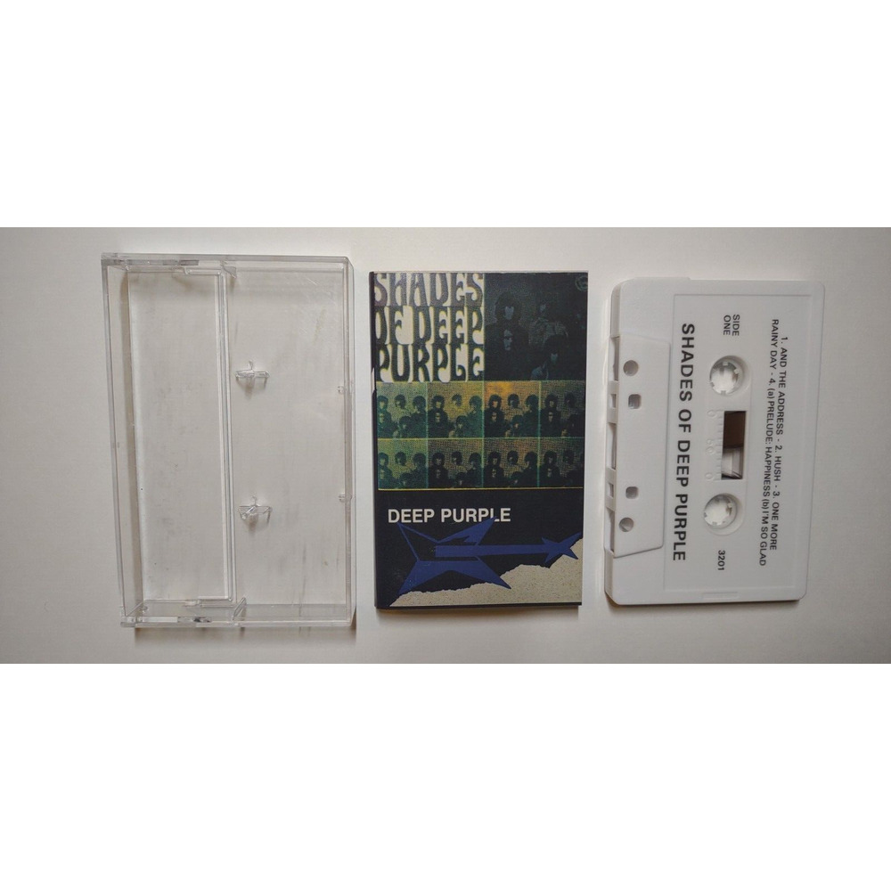 Deep Purple Shades Of Cassette Tape Album 1990 Hard Rock Psychedelic Omni